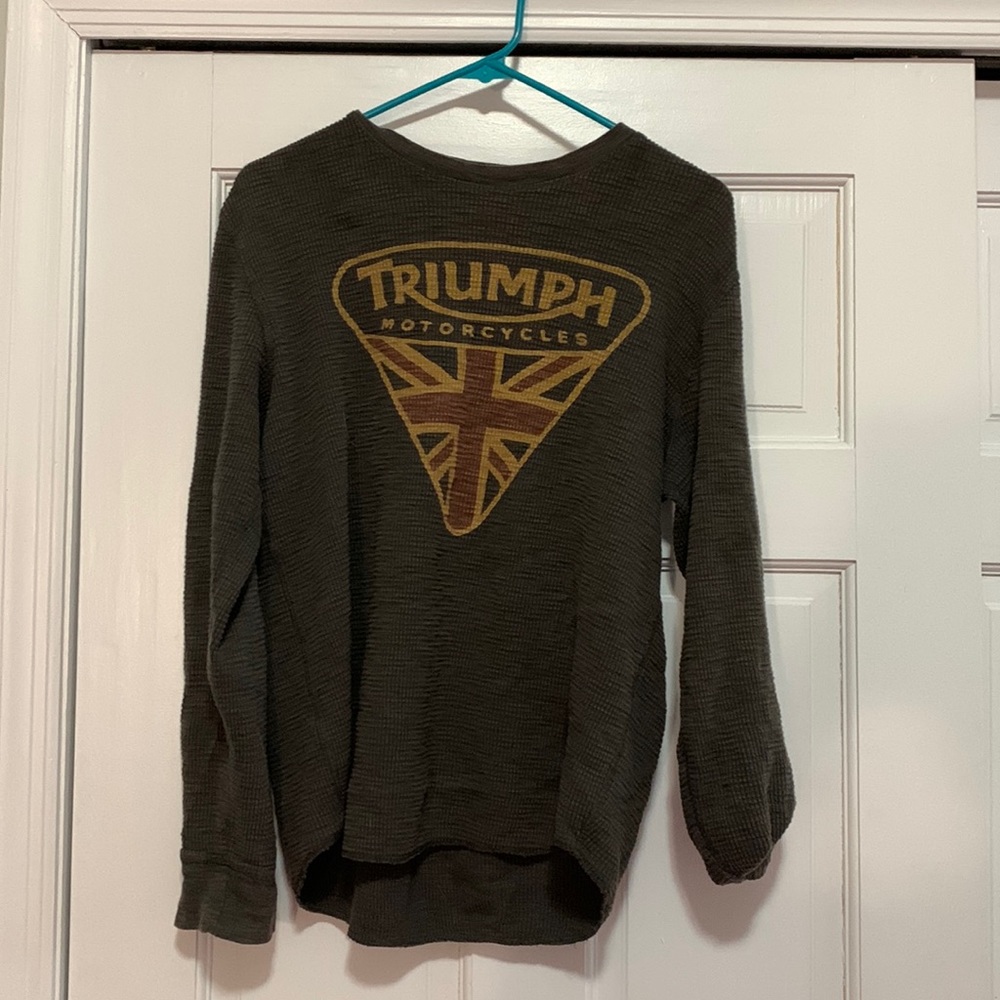 XL Triumph x Lucky Brand waffle knit long sleeve